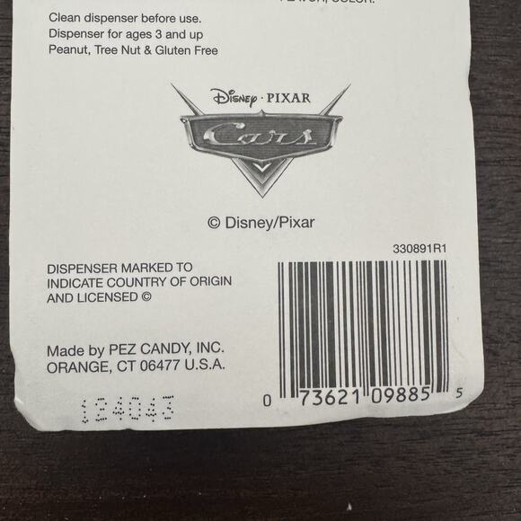 PEZ Cars Candy Dispenser Disney Pixar Lightning McQueen Collectible NEW in Box - Picture 7 of 9